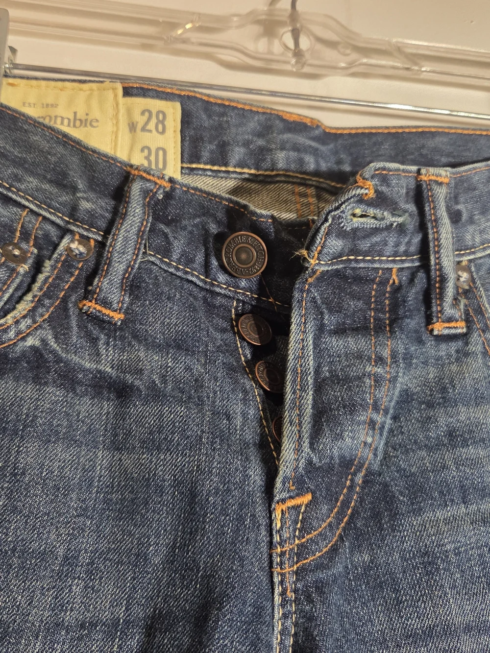 Abercrombie & Fitch Men's Slim Straight Blue Jeans